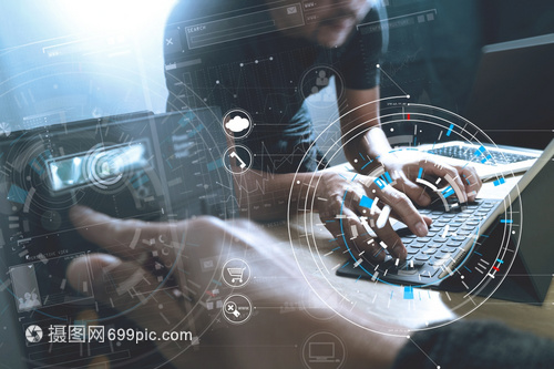 开发编程与码技术网站团队 设计网络空间内容大数据概念与VR图技术开发